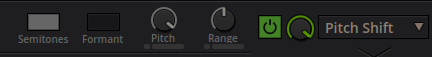 Pitch Shift effect in the effect chain