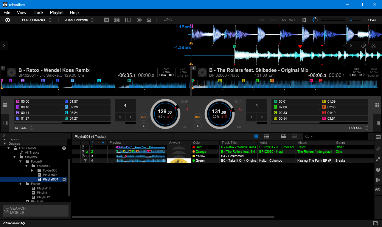 Rekordbox USB library